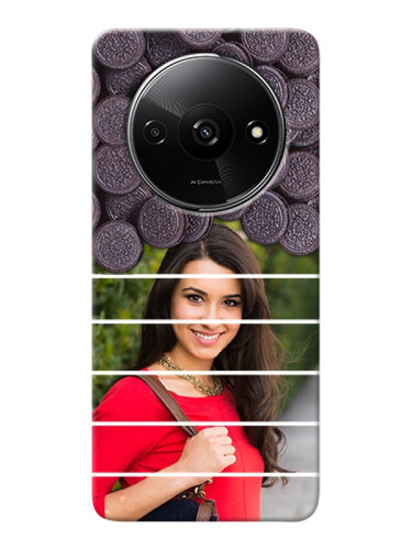 Custom Redmi A3X Custom Mobile Covers with Oreo Biscuit Design