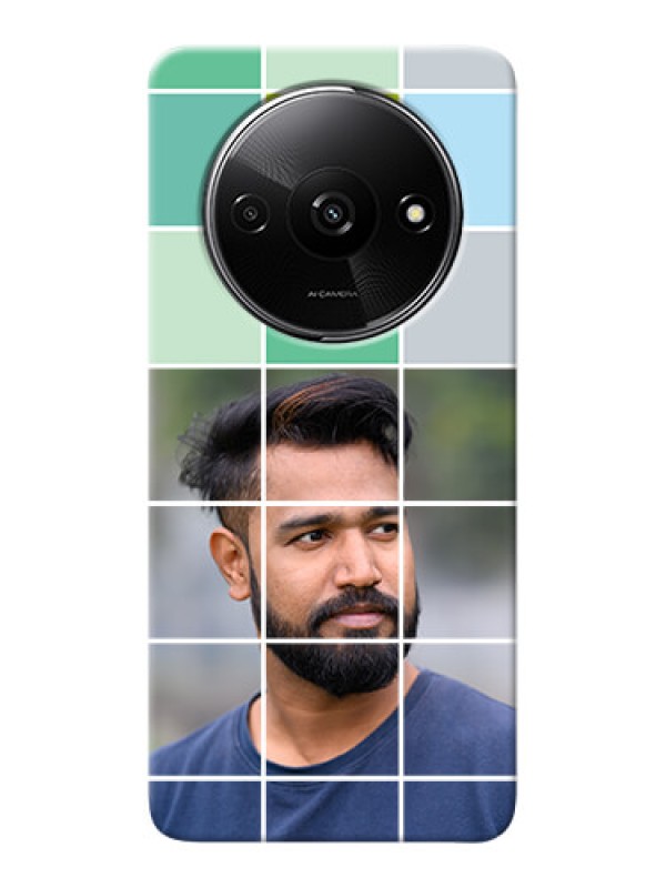 Custom Redmi A3X personalised phone covers with white box pattern