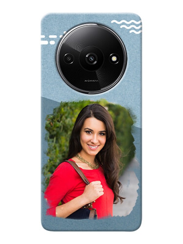 Custom Redmi A3X custom mobile phone covers: Grunge Line Art Design