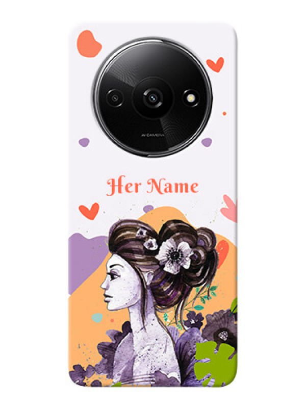 Custom Redmi A3X Personalized Phone Case with Woman And Nature Design