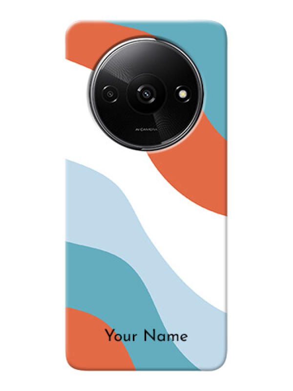 Custom Redmi A3X Custom Mobile Case with coloured Waves Design