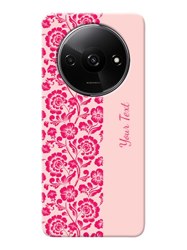 Custom Redmi A3X Custom Phone Case with Attractive Floral Pattern Design