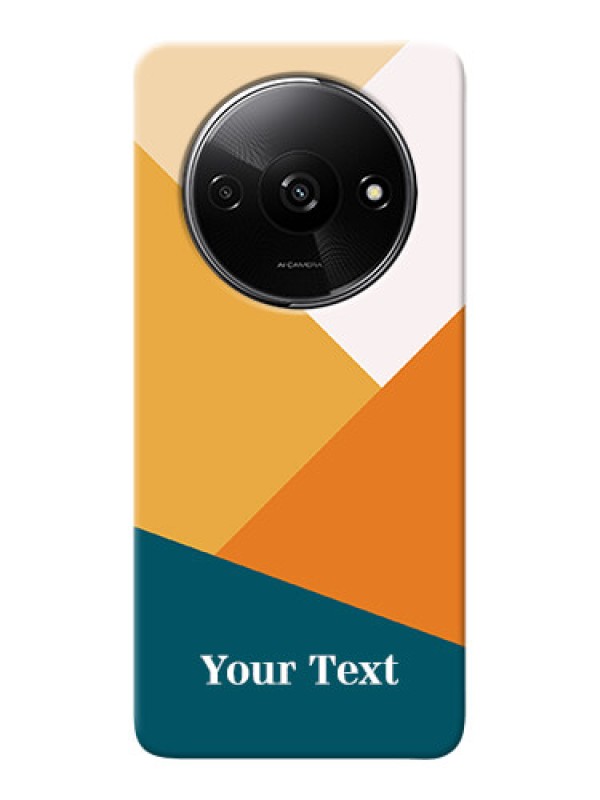 Custom Redmi A3X Personalized Phone Case with Stacked Multicolour Design