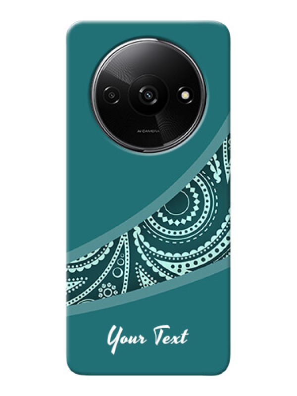 Custom Redmi A3X Photo Printing on Case with semi visible floral Design