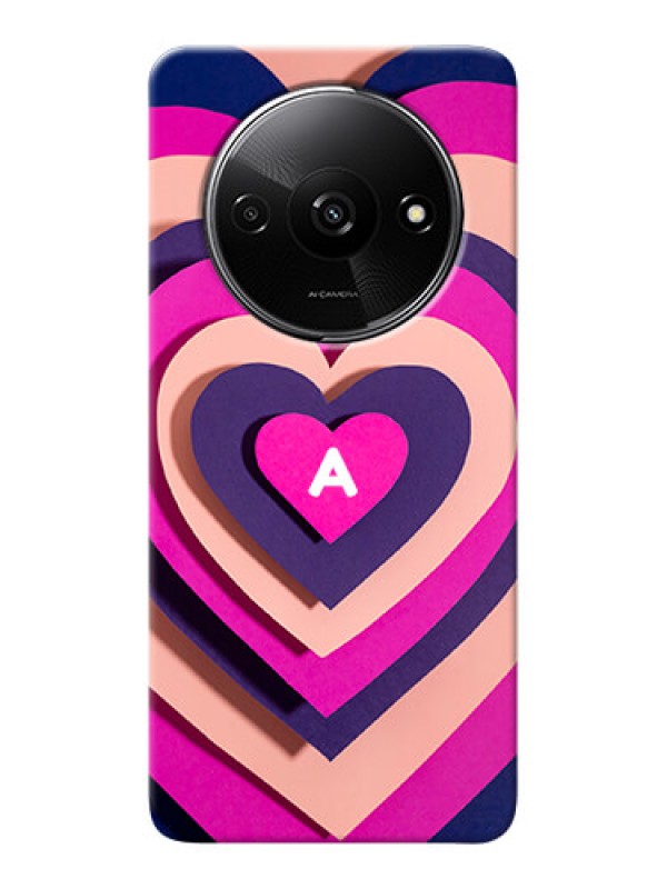 Custom Redmi A3X Custom Mobile Case with Cute Heart Pattern Design