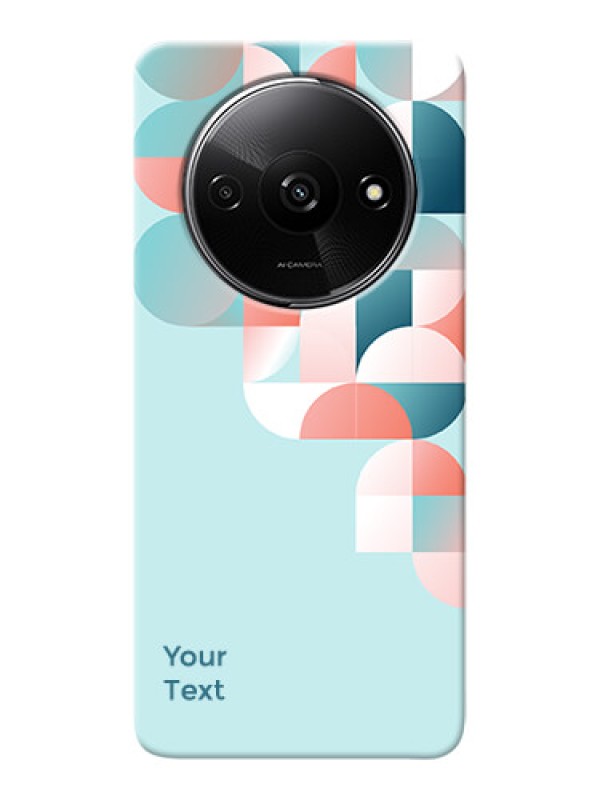 Custom Redmi A3X Custom Phone Case with Stylish Semicircle Pattern Design