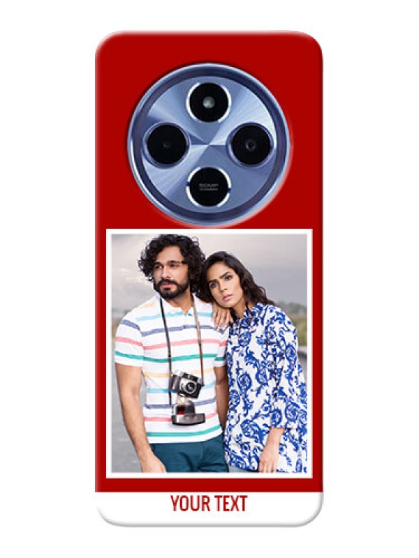 Custom Redmi A4 5G mobile phone covers: Simple Red Color Design