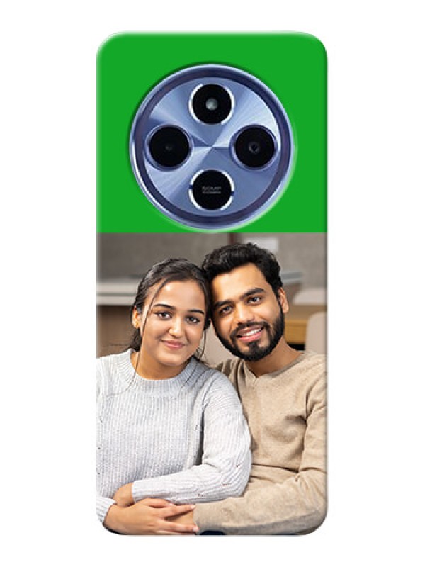 Custom Redmi A4 5G Personalised mobile covers: Green Pattern Design