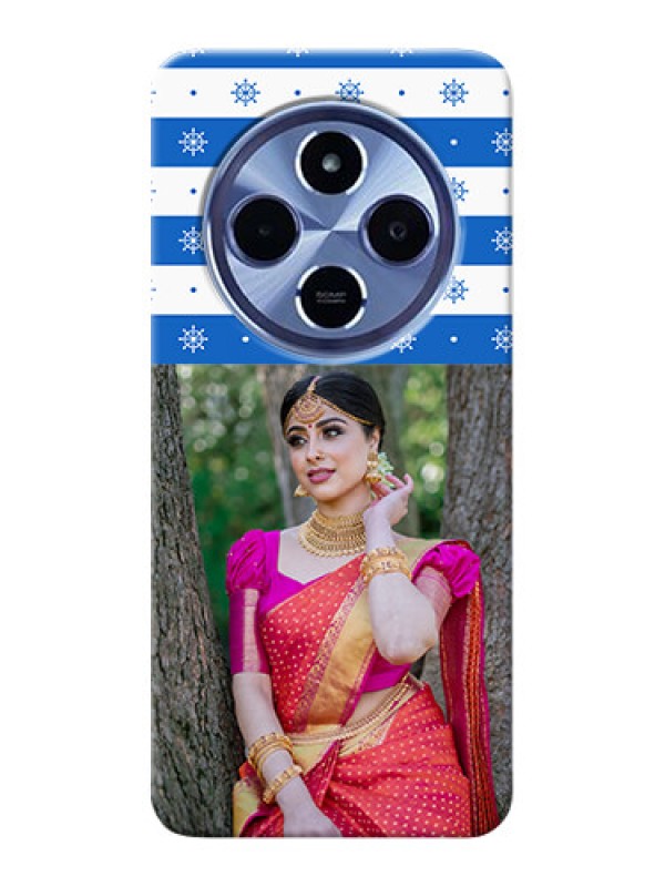 Custom Redmi A4 5G custom mobile covers: Snow Pattern Design