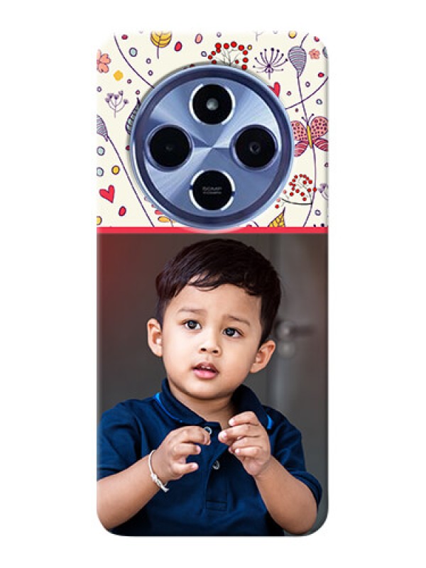 Custom Redmi A4 5G phone back covers: Premium Floral Design