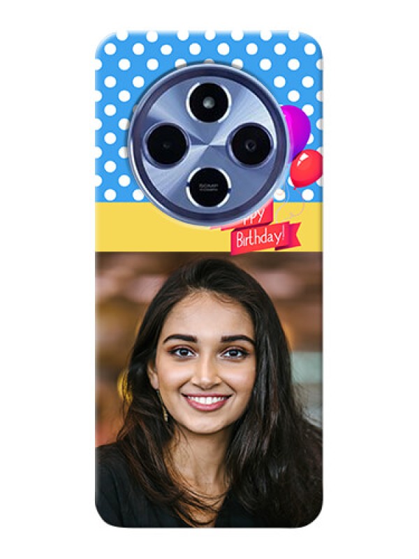 Custom Redmi A4 5G custom mobile back covers: Happy Birthday Design