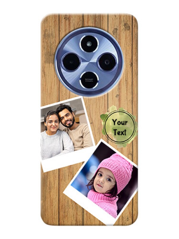 Custom Redmi A4 5G Custom Mobile Phone Covers: Wooden Texture Design