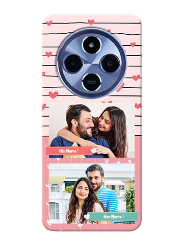 Custom Redmi A4 5G custom mobile covers: Photo with Heart Design