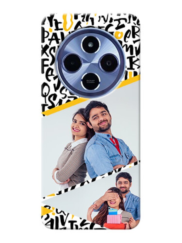 Custom Redmi A4 5G Phone Back Covers: Letters Pattern Design