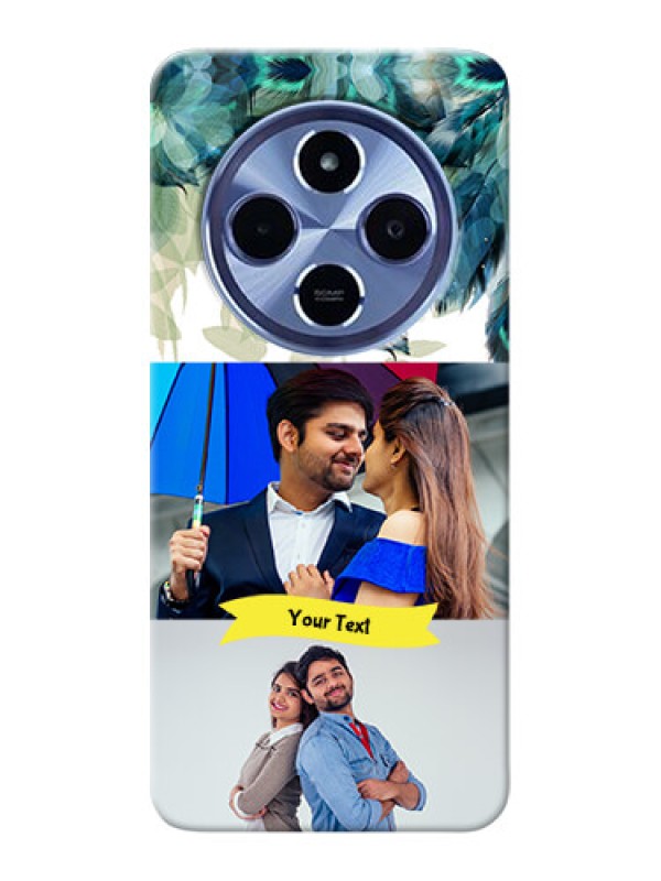 Custom Redmi A4 5G Phone Cases: Image with Boho Peacock Feather Design