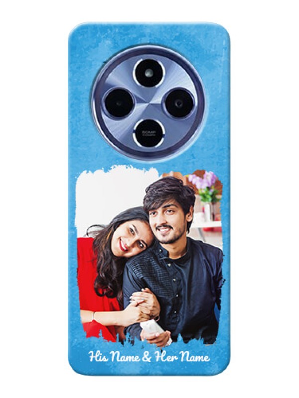 Custom Redmi A4 5G custom mobile cases: Blue Color Vintage Design