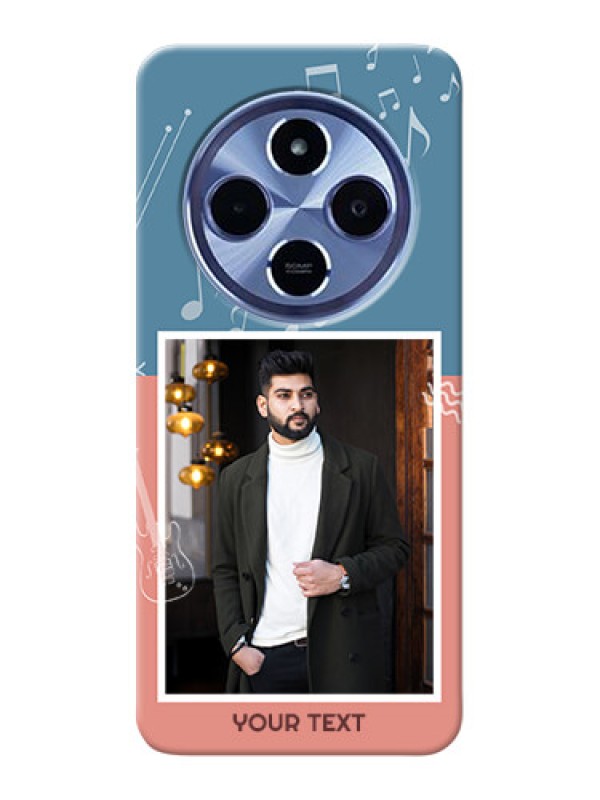 Custom Redmi A4 5G Phone Back Covers with Color Musical Note Design