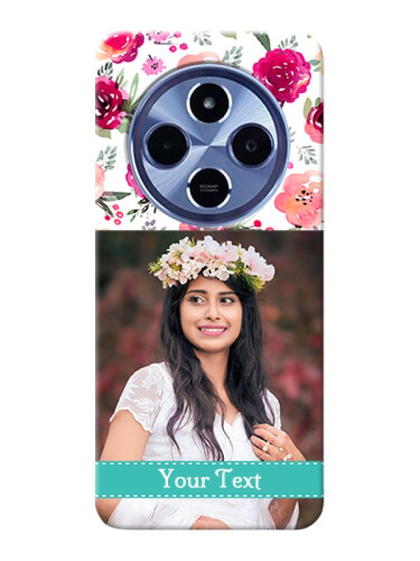 Custom Redmi A4 5G Personalized Mobile Cases: Watercolor Floral Design