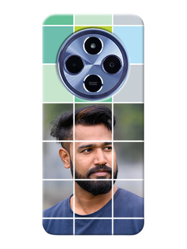 Custom Redmi A4 5G personalised phone covers with white box pattern