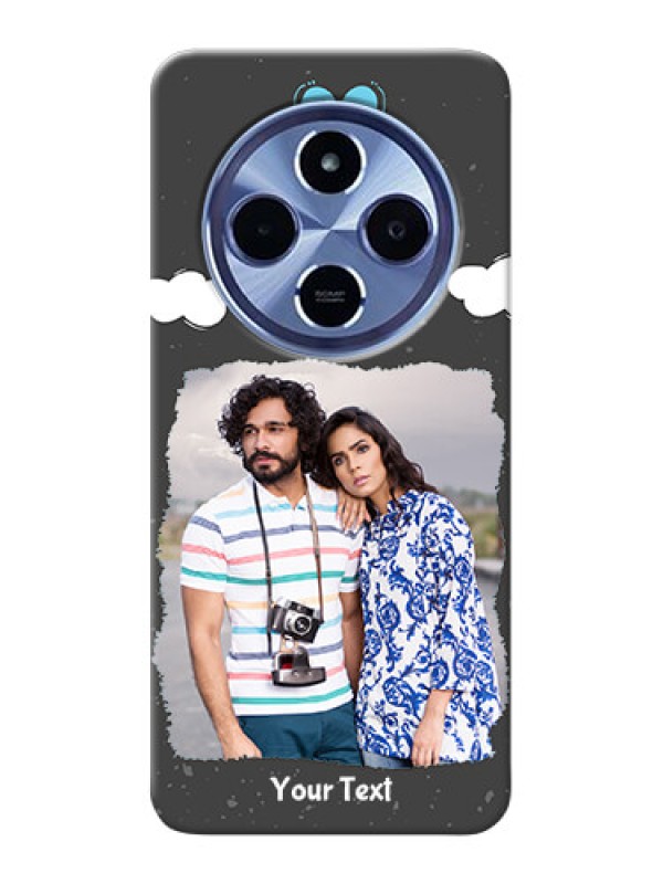 Custom Redmi A4 5G Mobile Back Covers: splashes with love doodles Design