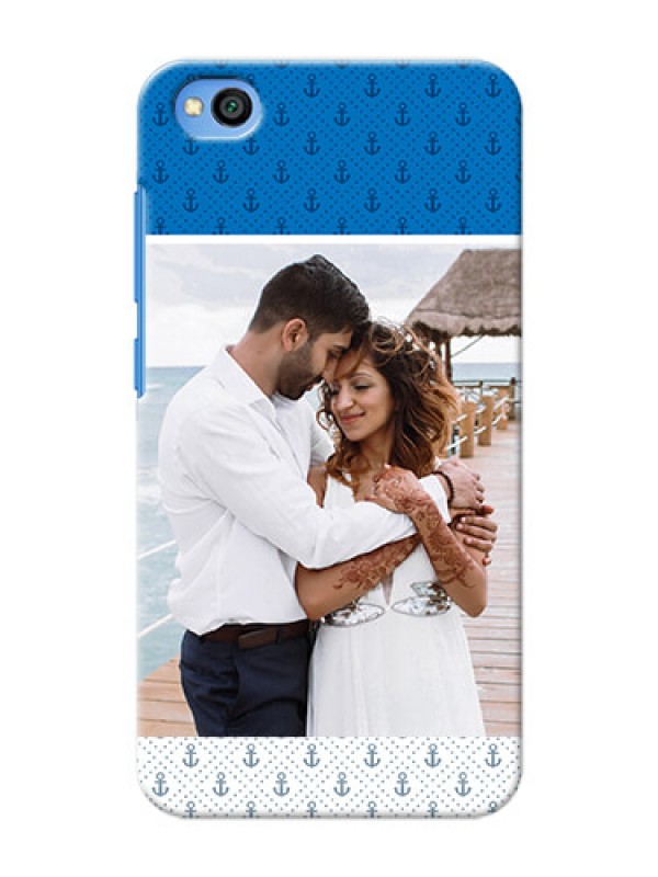 Custom Redmi Go Mobile Phone Covers: Blue Anchors Design