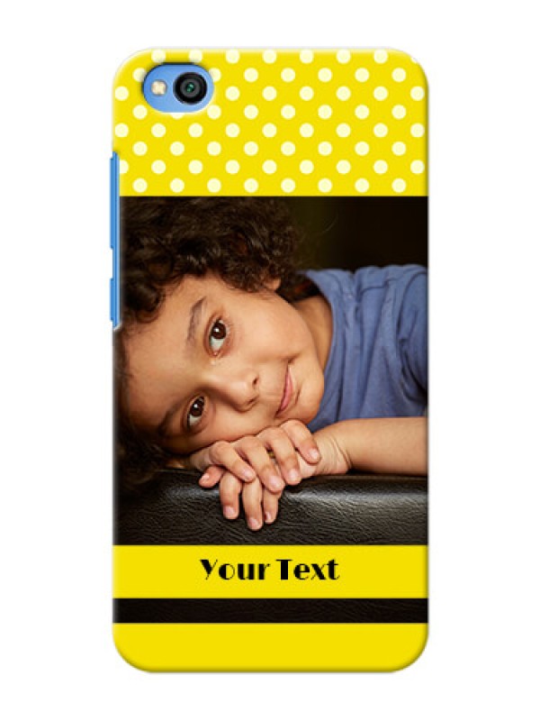 Custom Redmi Go Custom Mobile Covers: Bright Yellow Case Design