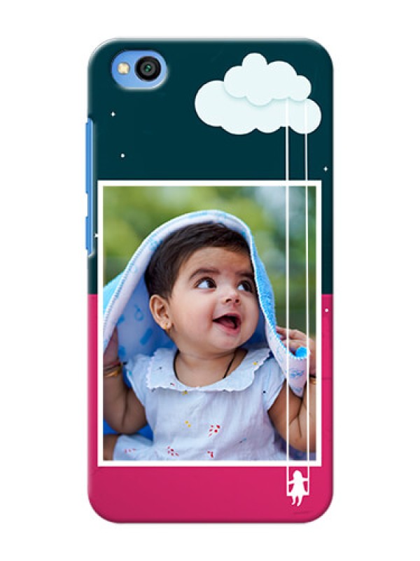 Custom Redmi Go custom phone covers: Cute Girl with Cloud Design