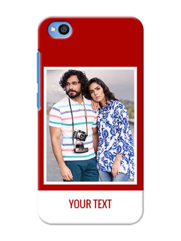 Custom Redmi Go mobile phone covers: Simple Red Color Design