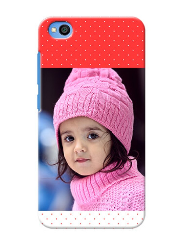 Custom Redmi Go personalised phone covers: Red Pattern Design