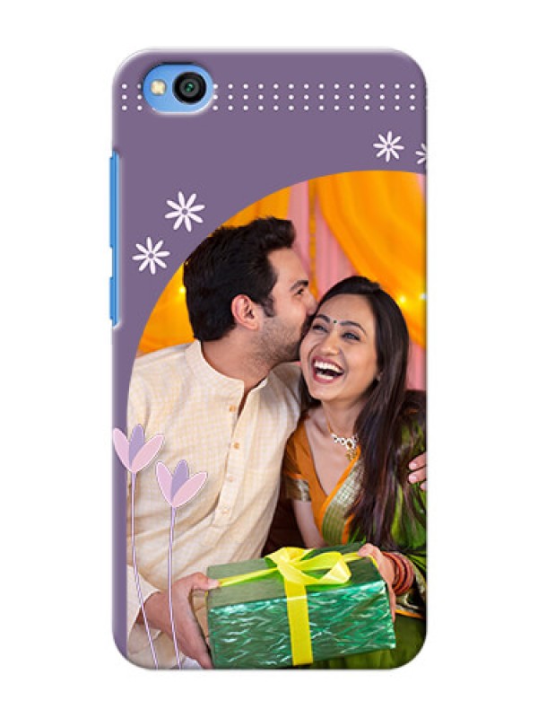 Custom Redmi Go Phone covers for girls: lavender flowers design 