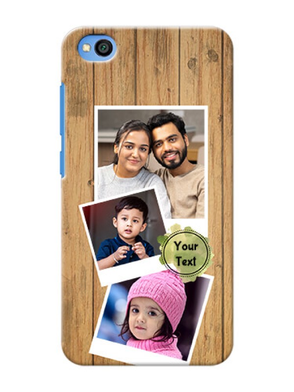 Custom Redmi Go Custom Mobile Phone Covers: Wooden Texture Design