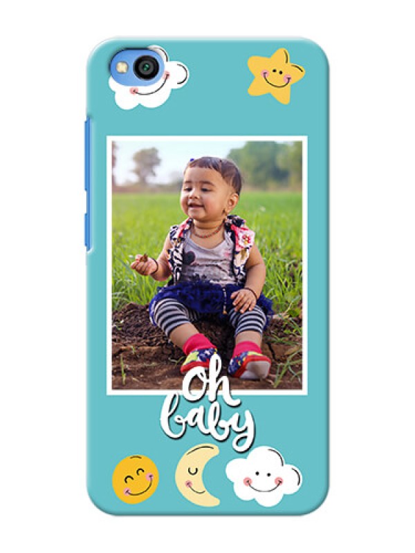 Custom Redmi Go Personalised Phone Cases: Smiley Kids Stars Design