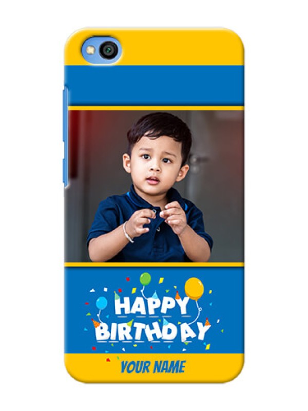 Custom Redmi Go Mobile Back Covers Online: Birthday Wishes Design