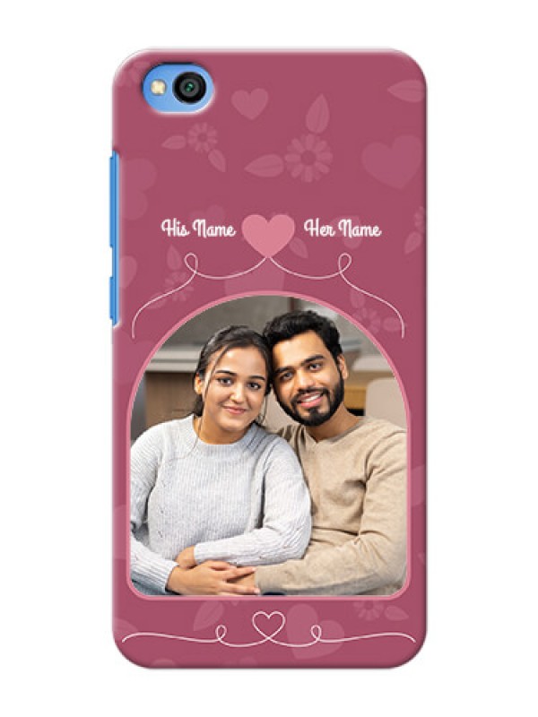 Custom Redmi Go mobile phone covers: Love Floral Design