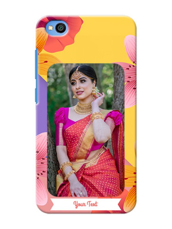Custom Redmi Go Mobile Covers: 3 Image With Vintage Floral Design