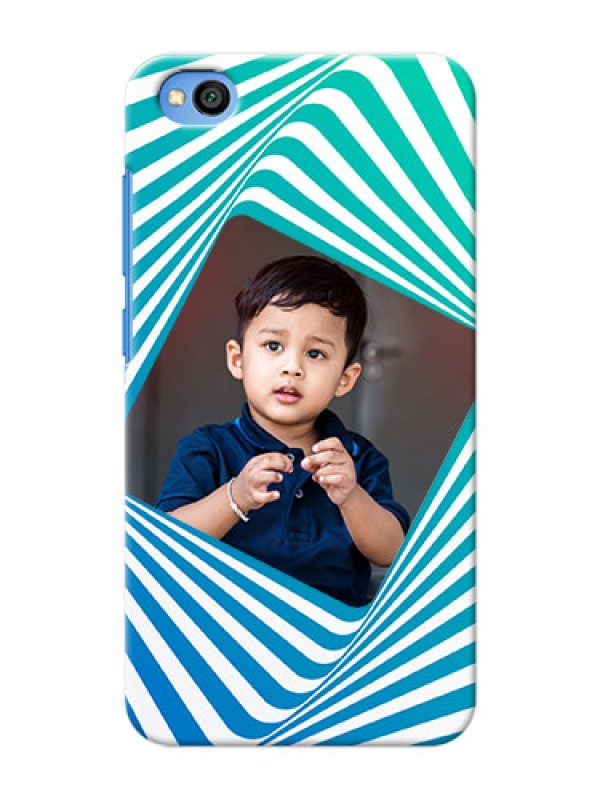 Custom Redmi Go Personalised Mobile Covers: Abstract Spiral Design