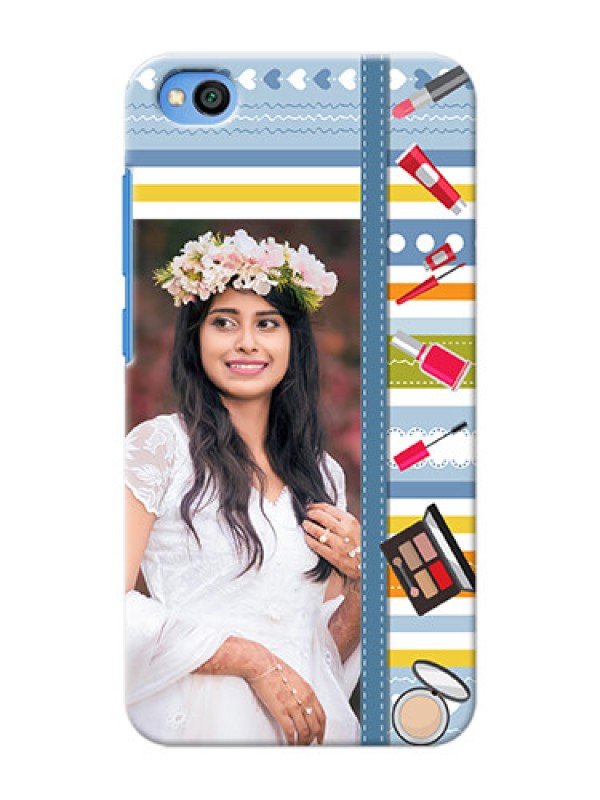 Custom Redmi Go Personalized Mobile Cases: Makeup Icons Design