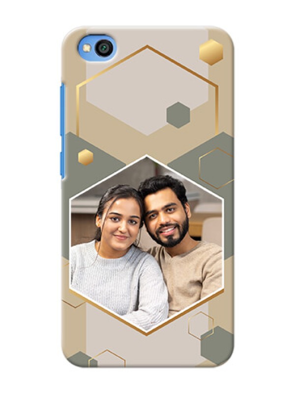 Custom Redmi Go Phone Back Covers: Stylish Hexagon Pattern Design