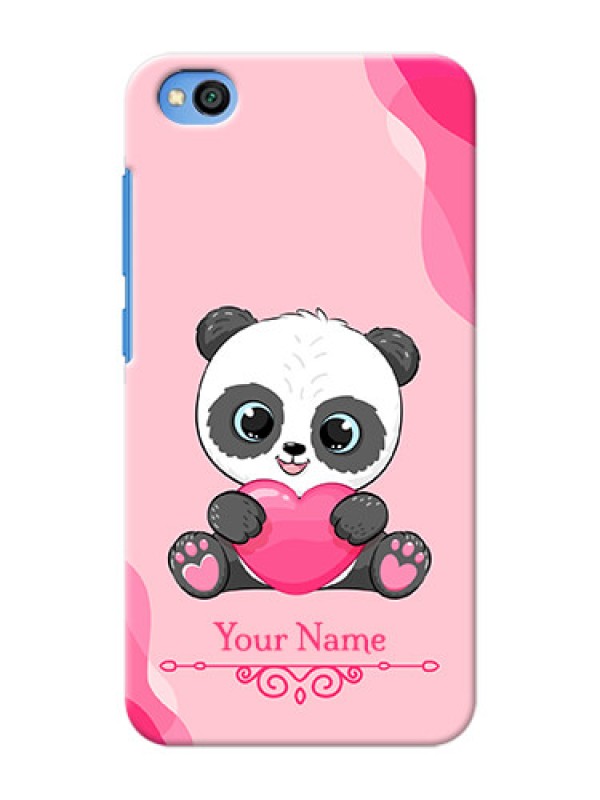 Custom Redmi Go Mobile Back Covers: Cute Panda Design