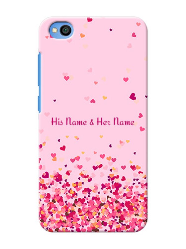 Custom Redmi Go Phone Back Covers: Floating Hearts Design