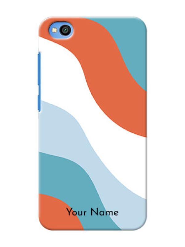 Custom Redmi Go Mobile Back Covers: coloured Waves Design