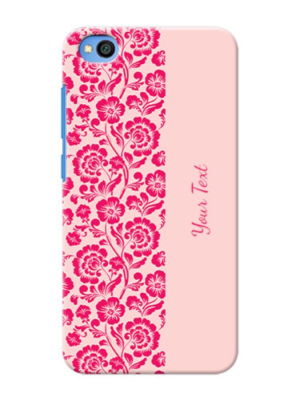Custom Redmi Go Phone Back Covers: Attractive Floral Pattern Design