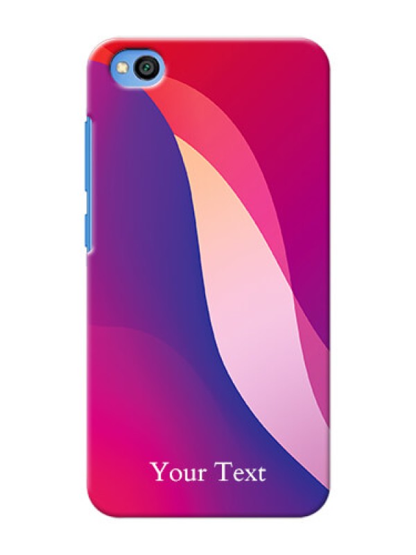 Custom Redmi Go Mobile Back Covers: Digital abstract Overlap Design
