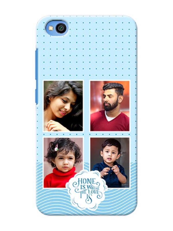 Custom Redmi Go Custom Phone Covers: Cute love quote with 4 pic upload Design