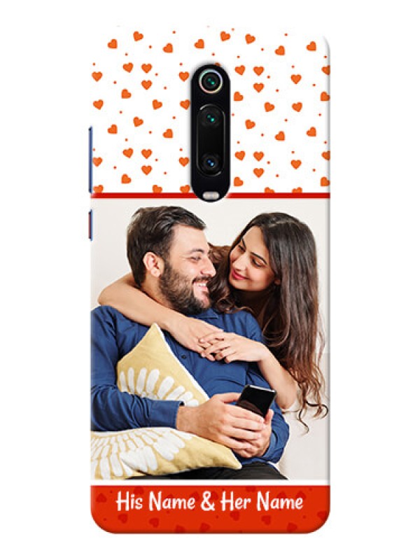 Custom Redmi K20 Pro Phone Back Covers: Orange Love Symbol Design