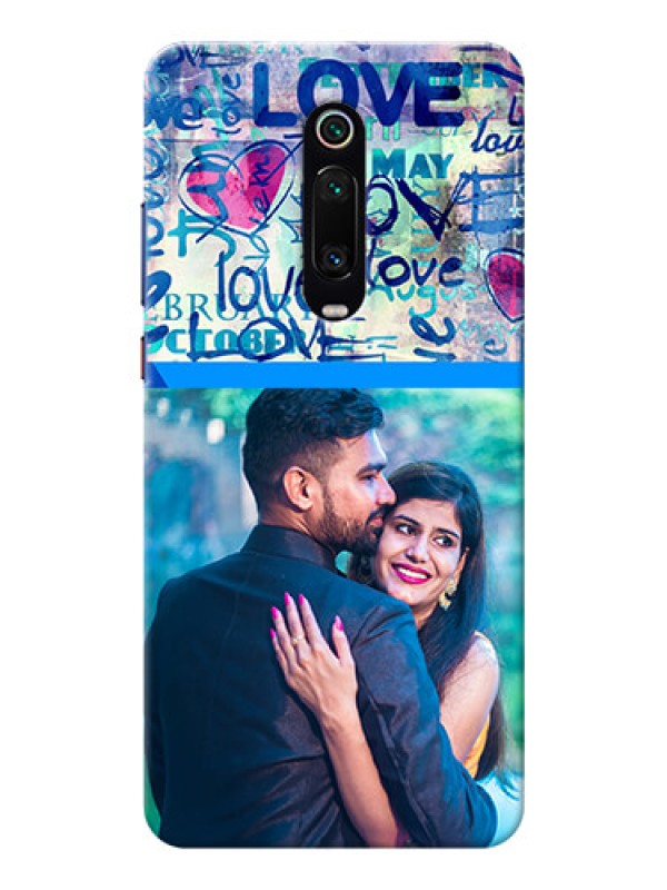 Custom Redmi K20 Pro Mobile Covers Online: Colorful Love Design
