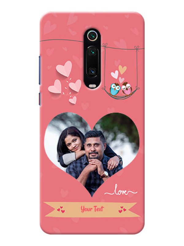 Custom Redmi K20 Pro custom phone covers: Peach Color Love Design 