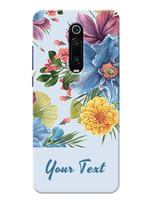 Custom Redmi K20 Pro Custom Phone Cases: Stunning Watercolored Flowers Painting Design