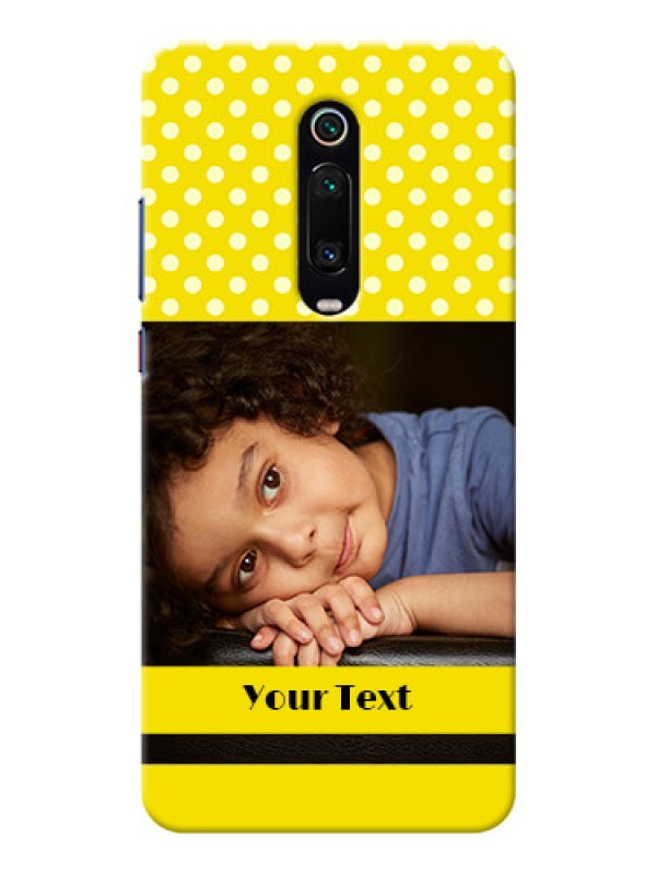 Custom Redmi K20 Custom Mobile Covers: Bright Yellow Case Design