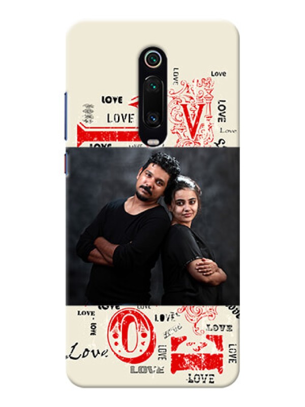 Custom Redmi K20 mobile cases online: Trendy Love Design Case